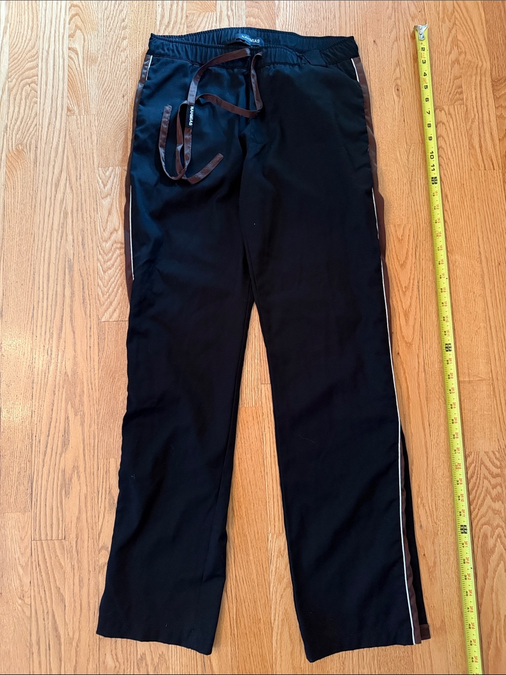 Men's Black Joggers with Contrast Side Piping